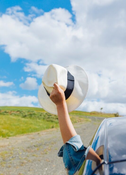 on the road